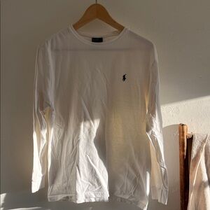 Polo by Ralph Lauren Classic White Long Sleeve Tee